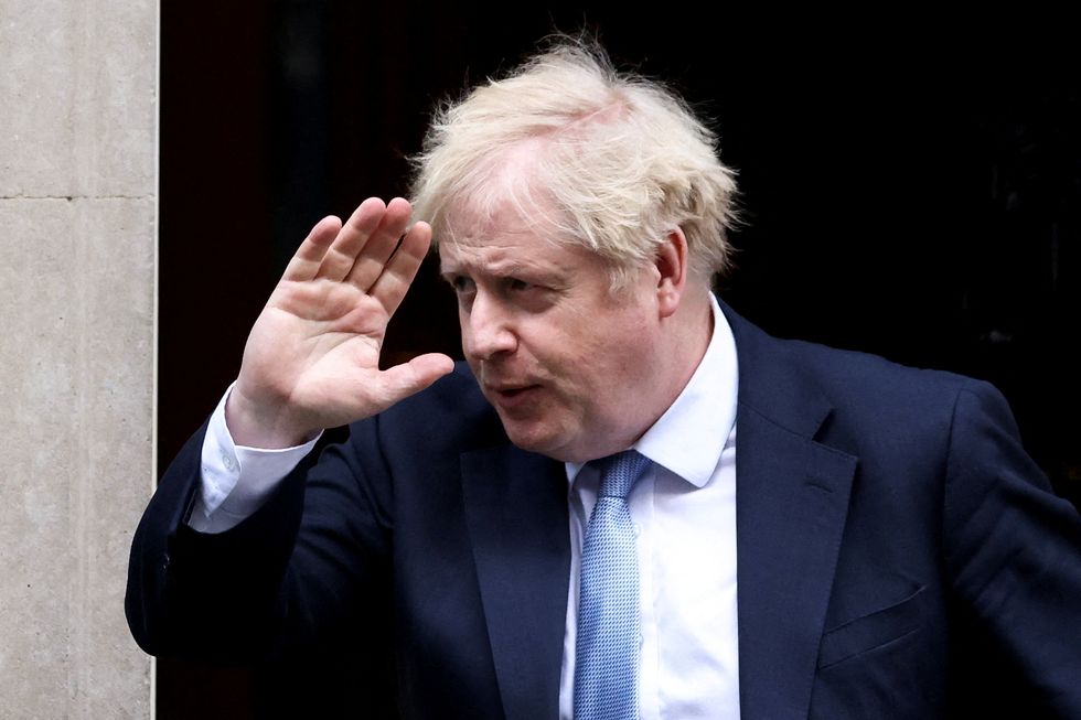 Boris Johnson leaves 10 Downing Street