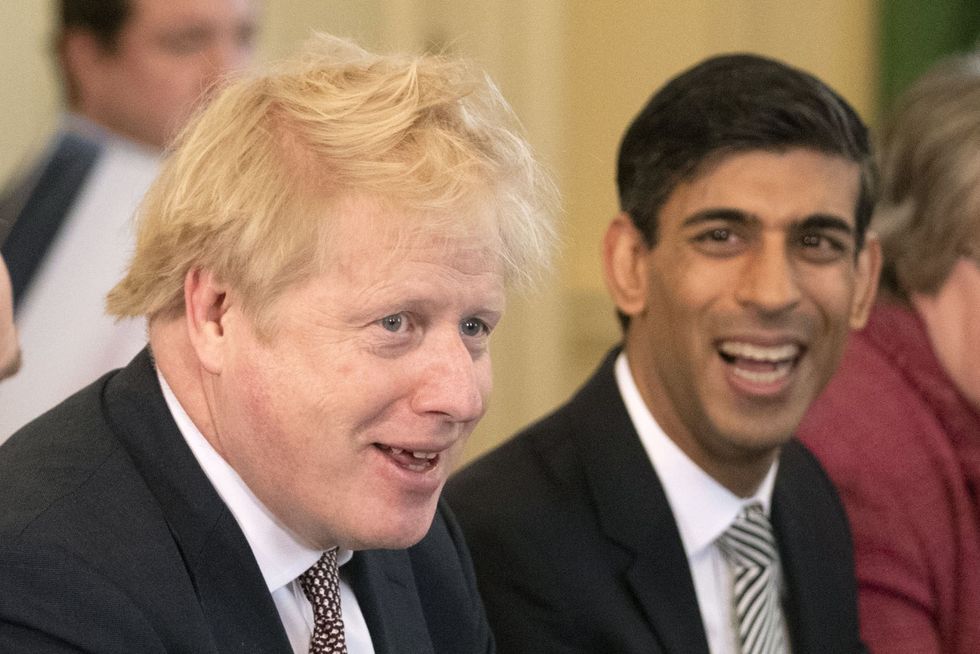 Boris Johnson (left) and Rishi Sunak (right)