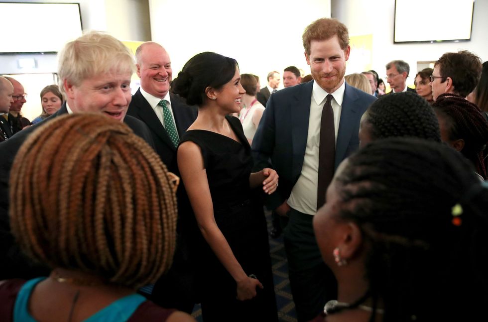 Boris Johnson, Meghan Markle and Prince Harry