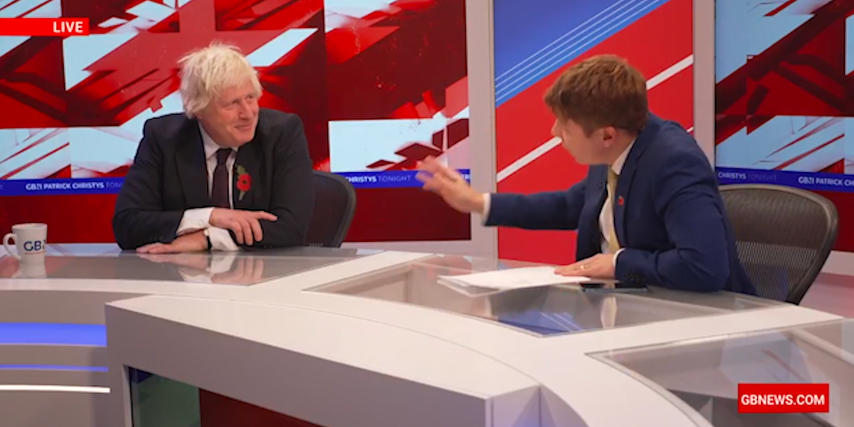 NextImg:Boris Johnson reveals his favourite TV show and delivers message to Carrie in quickfire GB News grilling