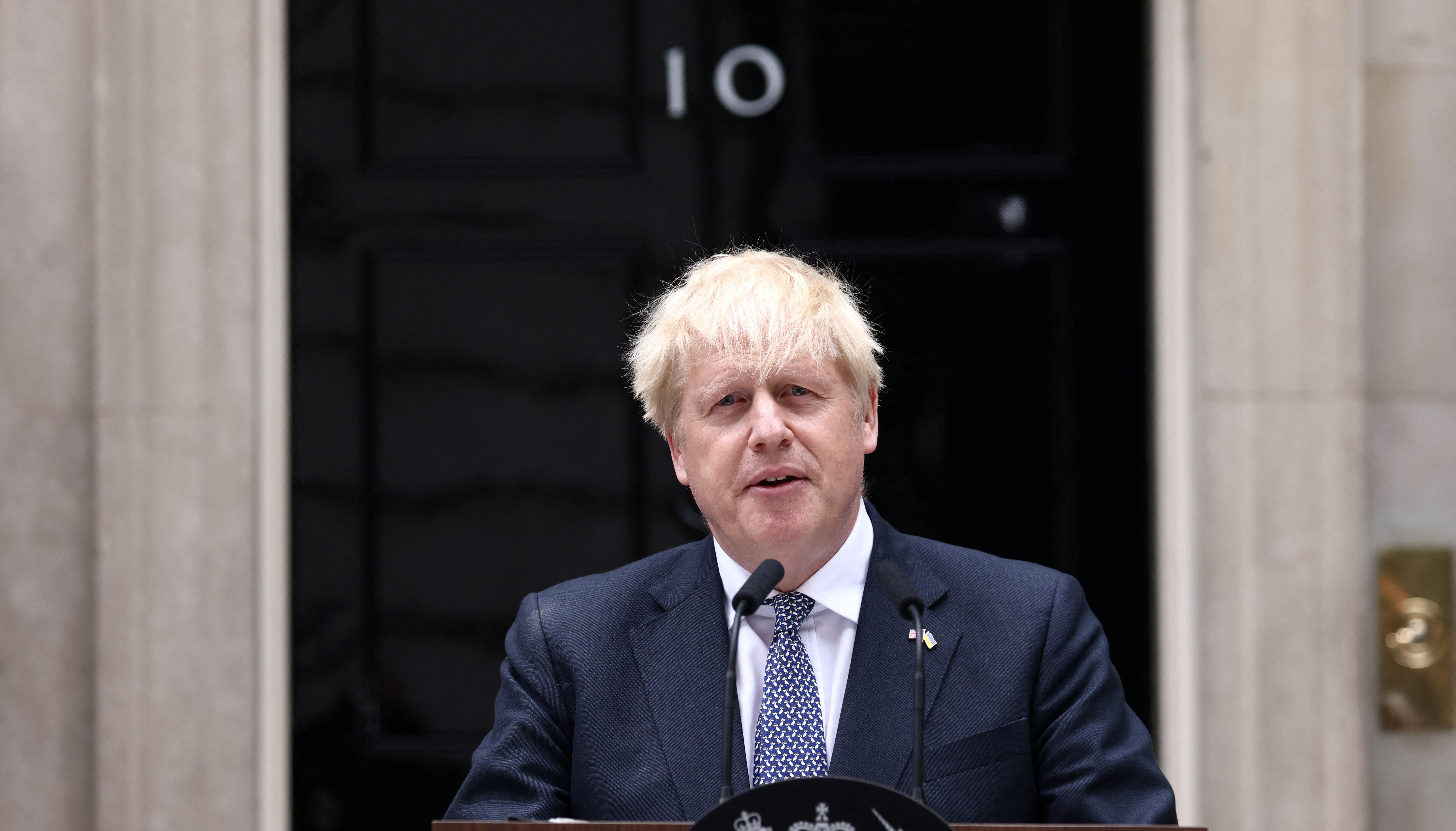 Boris Johnson resigned as PM last Thursday