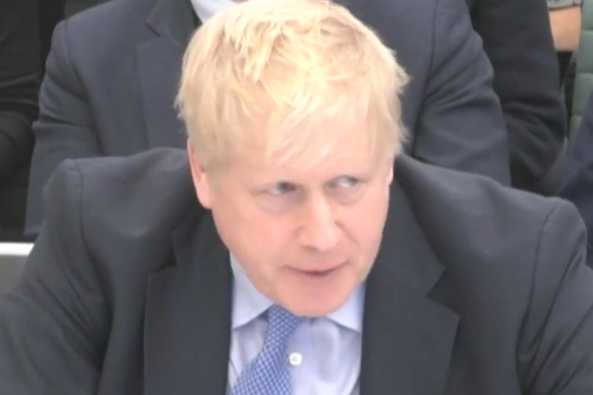 Boris Johnson speaks to the privileges committee