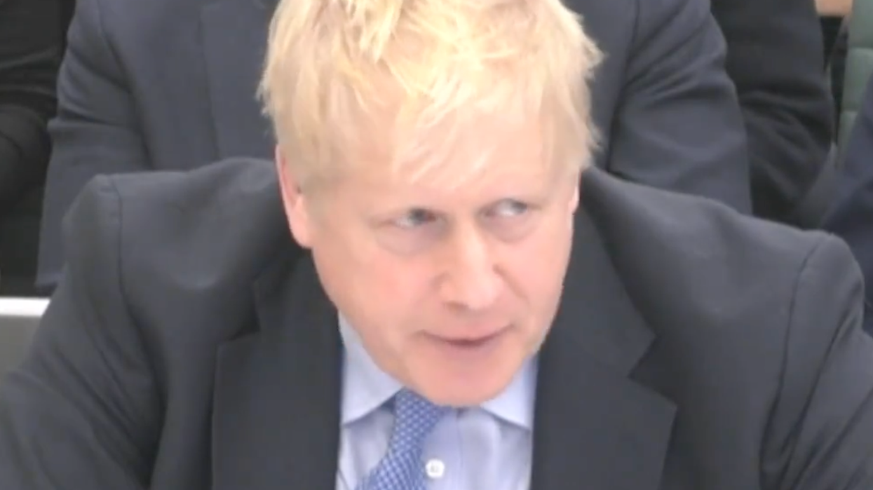 Boris Johnson speaks to the privileges committee