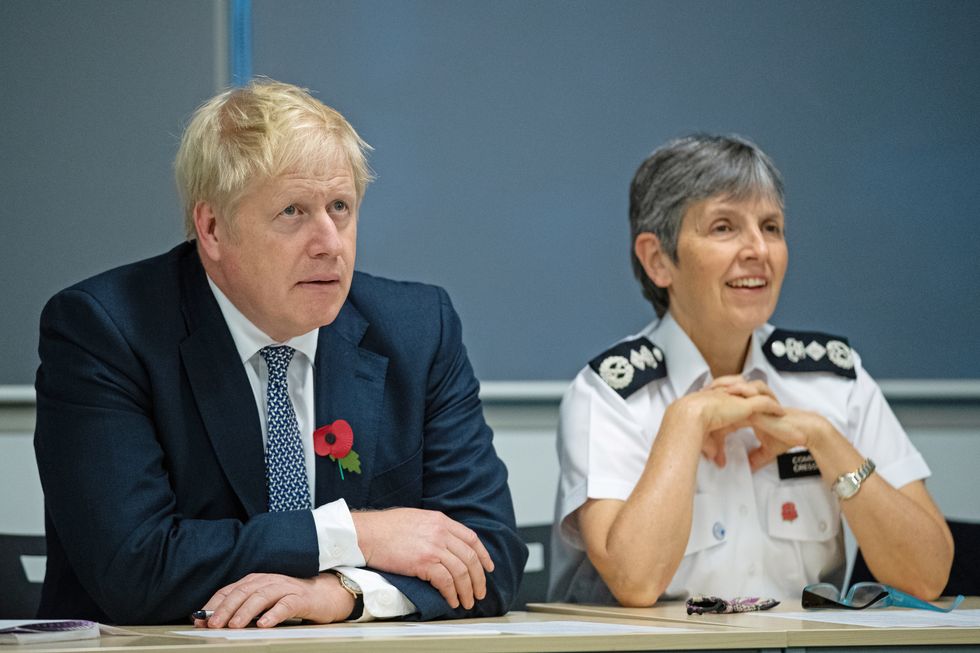 Boris Johnson with Cressida Dick, Stock Photo