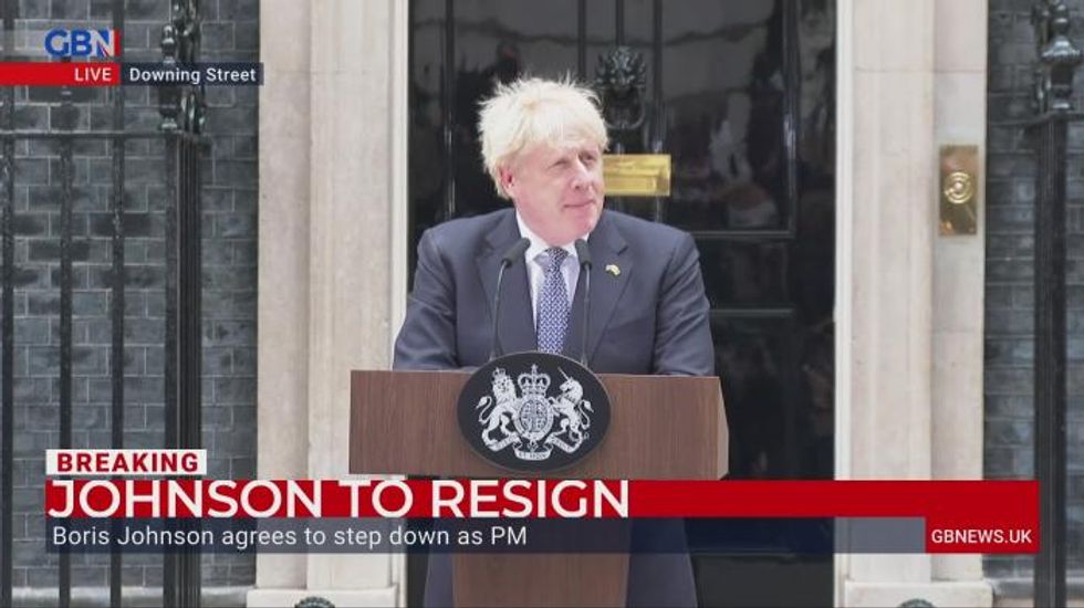 Boris Johnson says 'process of choosing new leader will begin now' as PM announces resignation