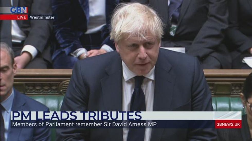 Sir David Amess: Boris Johnson says killed MP taken 'in a contemptible act of violence'