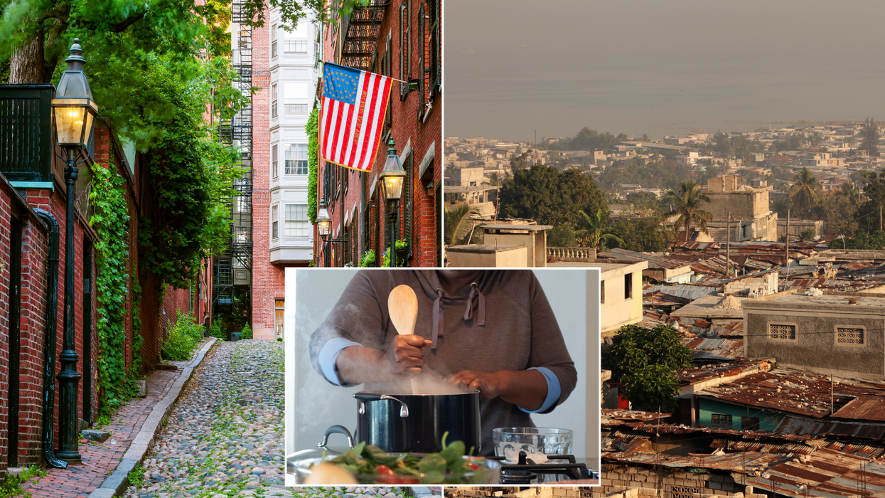 Boston/person cooking/Haiti