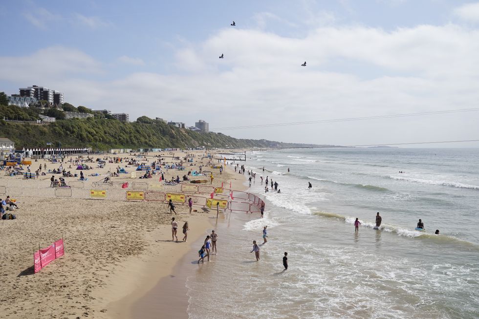 Bournemouth beach uk