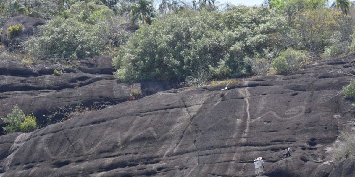 NextImg:Archaeologists discover 1,300-year-old 'giant centipedes' and 'human-like figures' in 'middle of nowhere'
