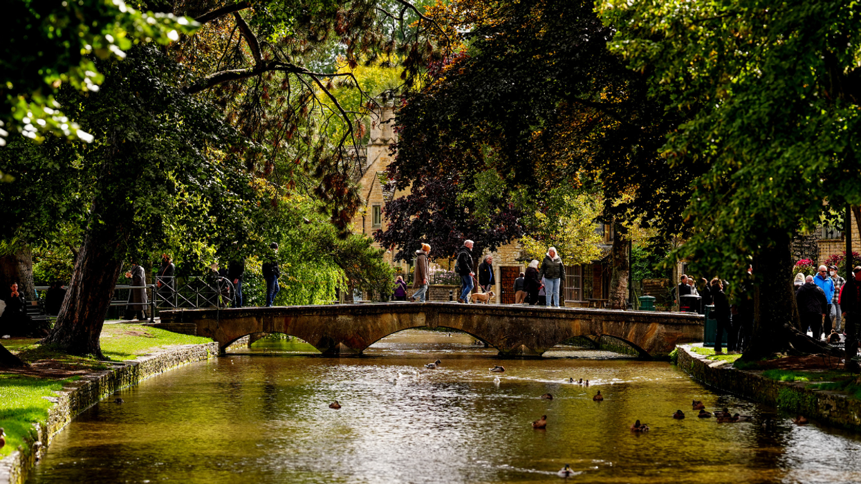 Bourton-on-the-Water in the Cotswolds is a tourist hotspot