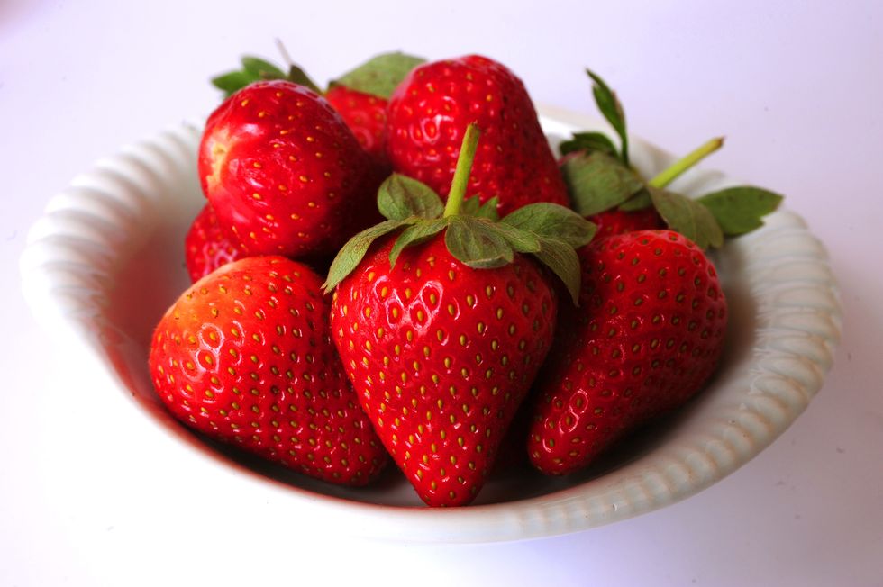 Bowl of strawberries