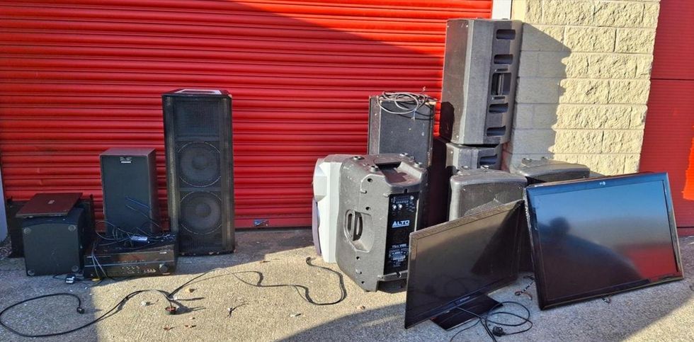 Bradford Council have pictured the musical equipment