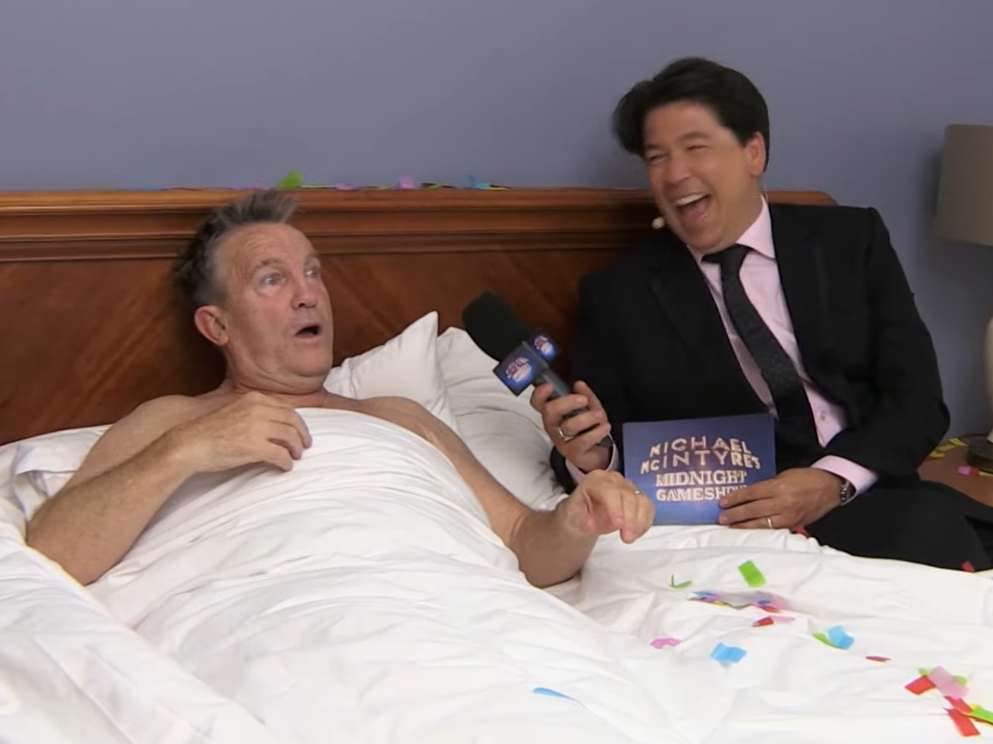Bradley Walsh was woken up by Michael McIntyre