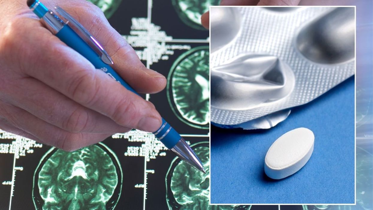 BRAIN SCAN AND WHITE PILL