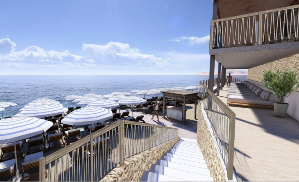 brand-new Royal Beach Club Santorini