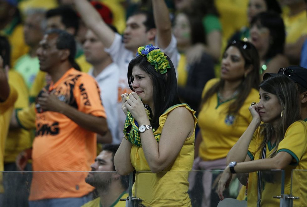 Brazil fans were devastated as Germany ran riot at the 2014 World Cup