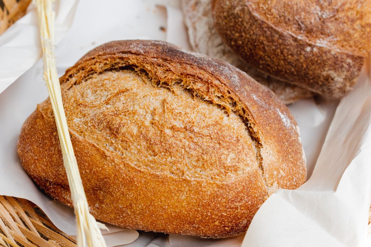 Bread in bread basket