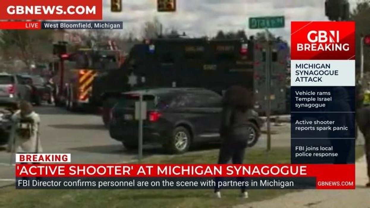 Suspected gunman dead after vehicle rammed into Michigan synagogue