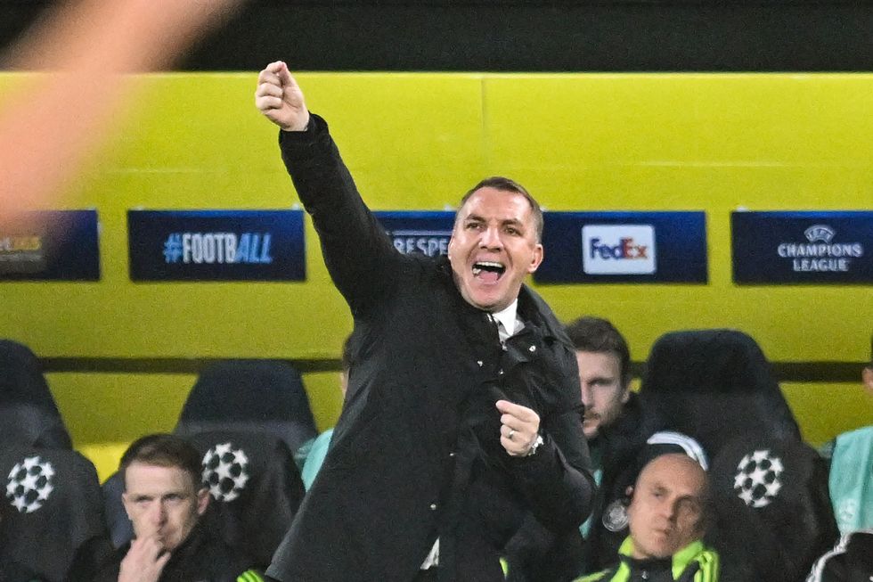 Brendan Rodgers had a night to forget as Celtic manager