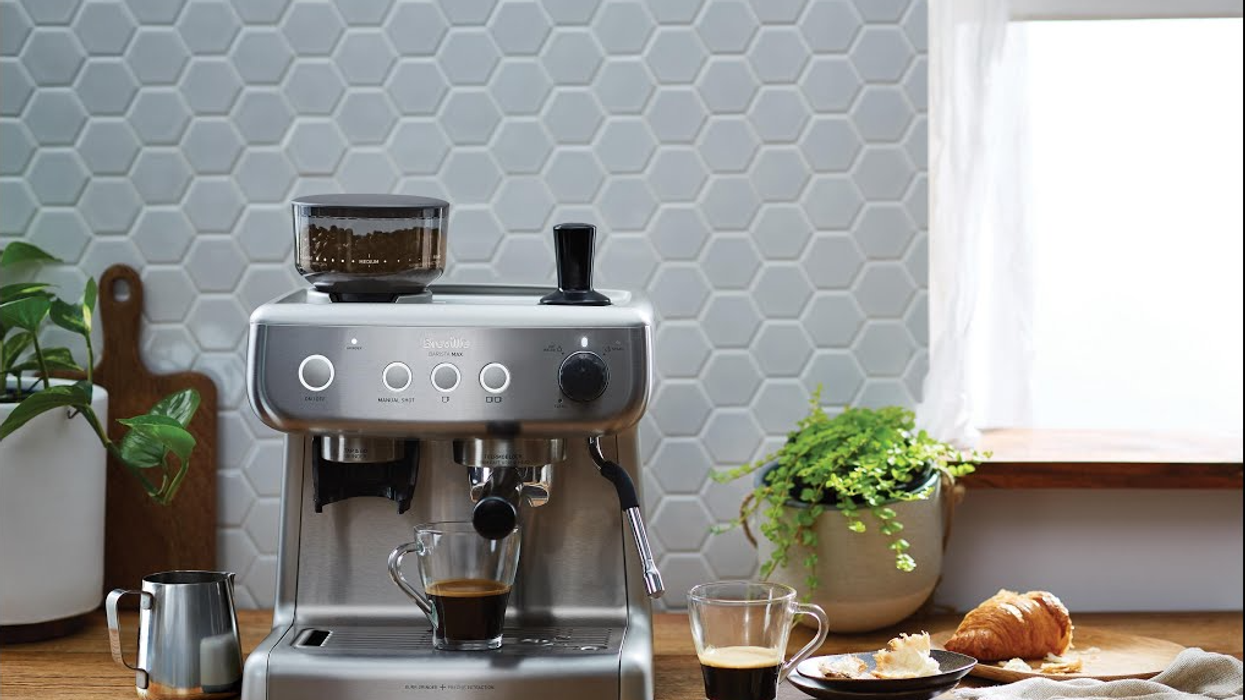 Breville Barista Max on kitchen table