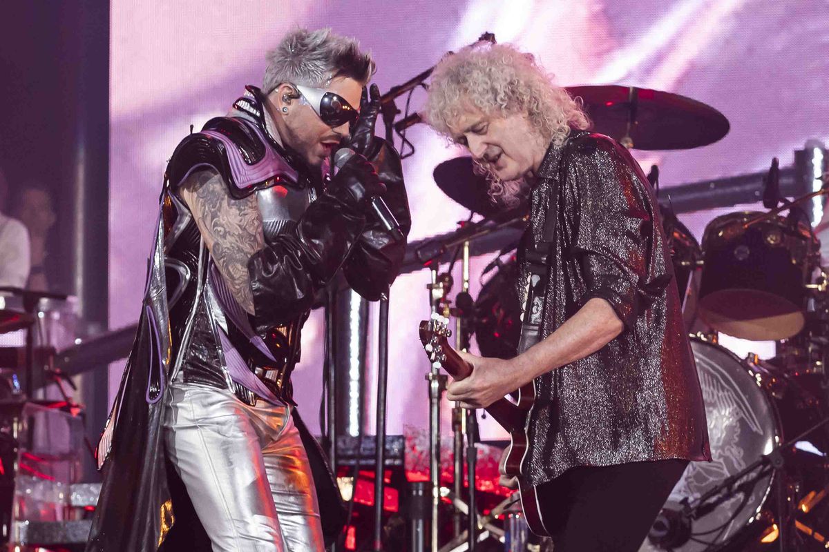 Brian May and Adam Lambert
