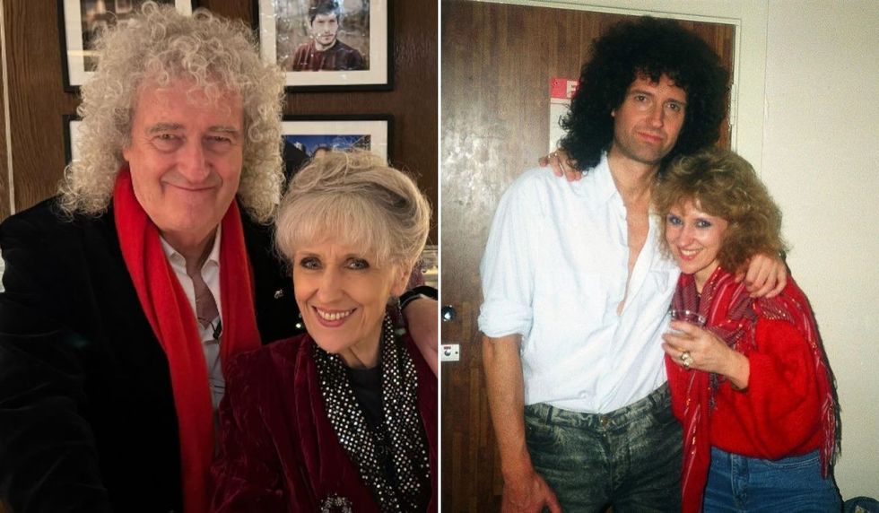Brian May and Anita Dobson