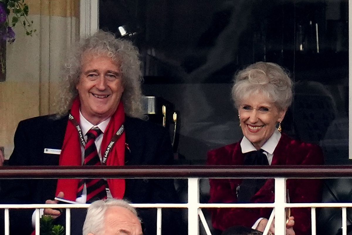 Brian May and Anita Dobson