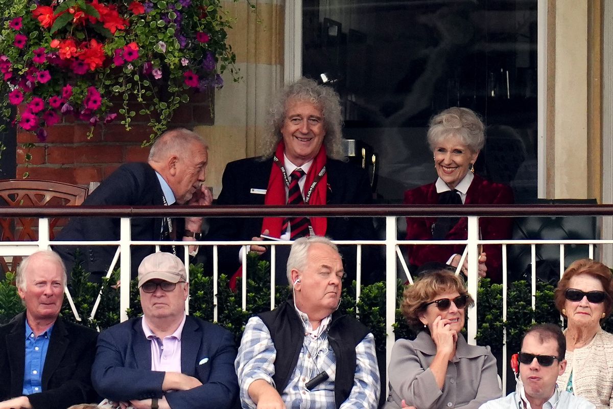 Brian May and Anita Dobson