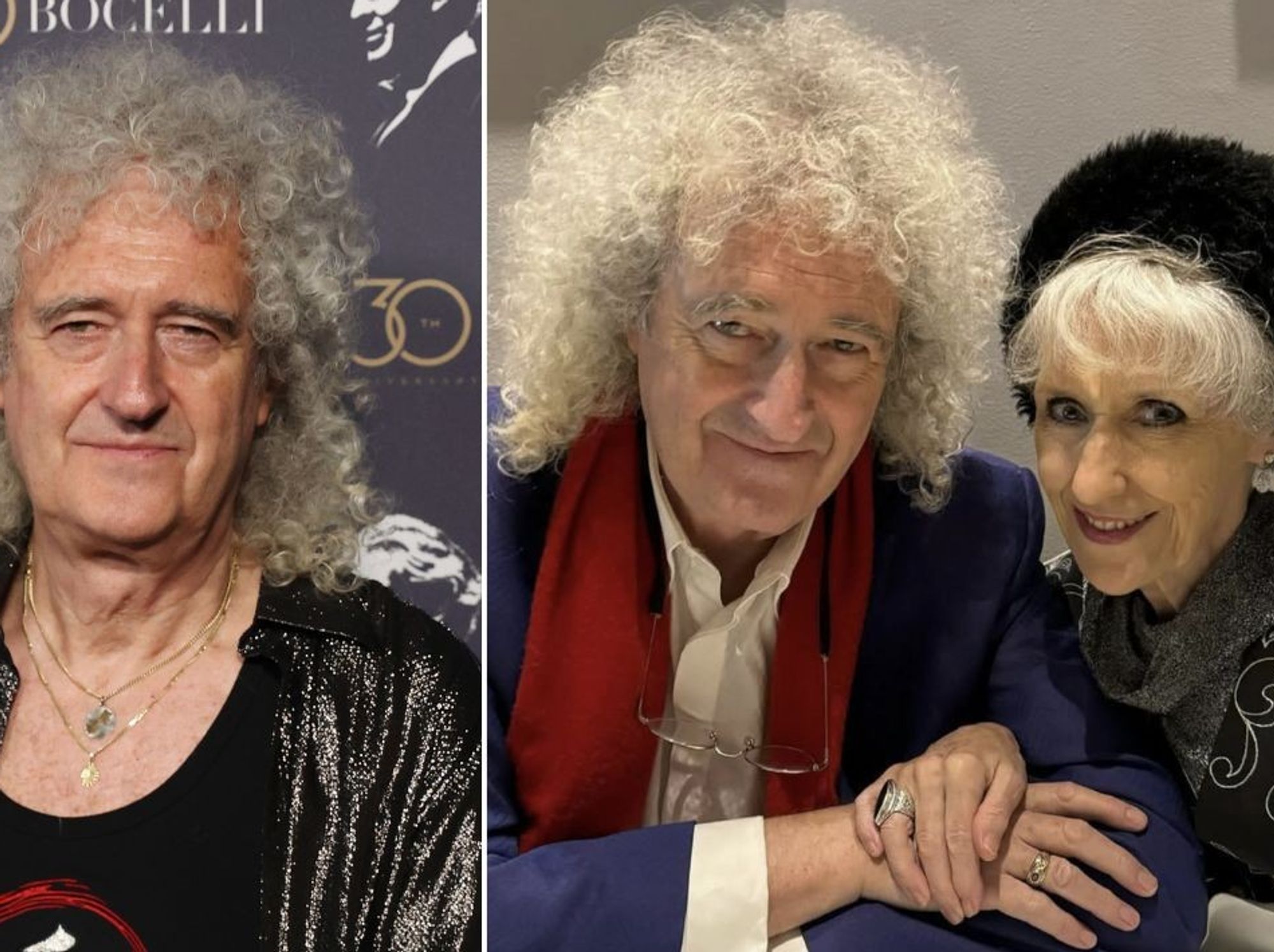 Brian May and Anita Dobson