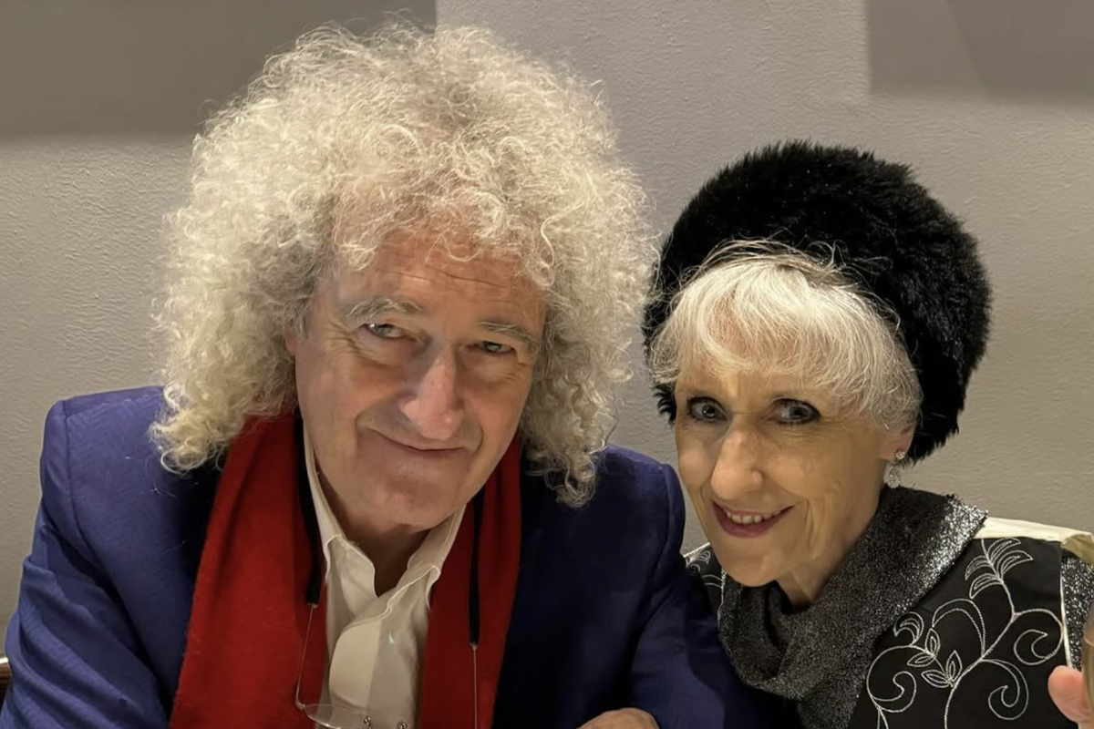 Brian May and Anita Dobson