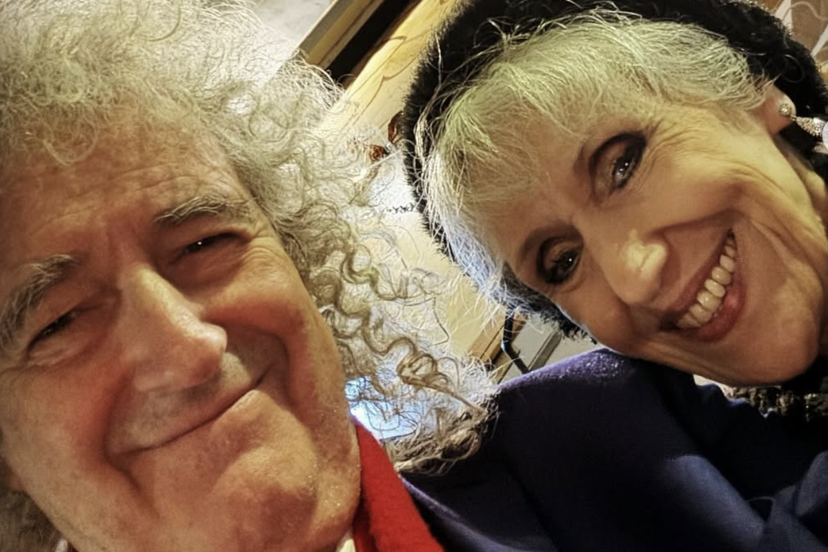 Brian May and Anita Dobson