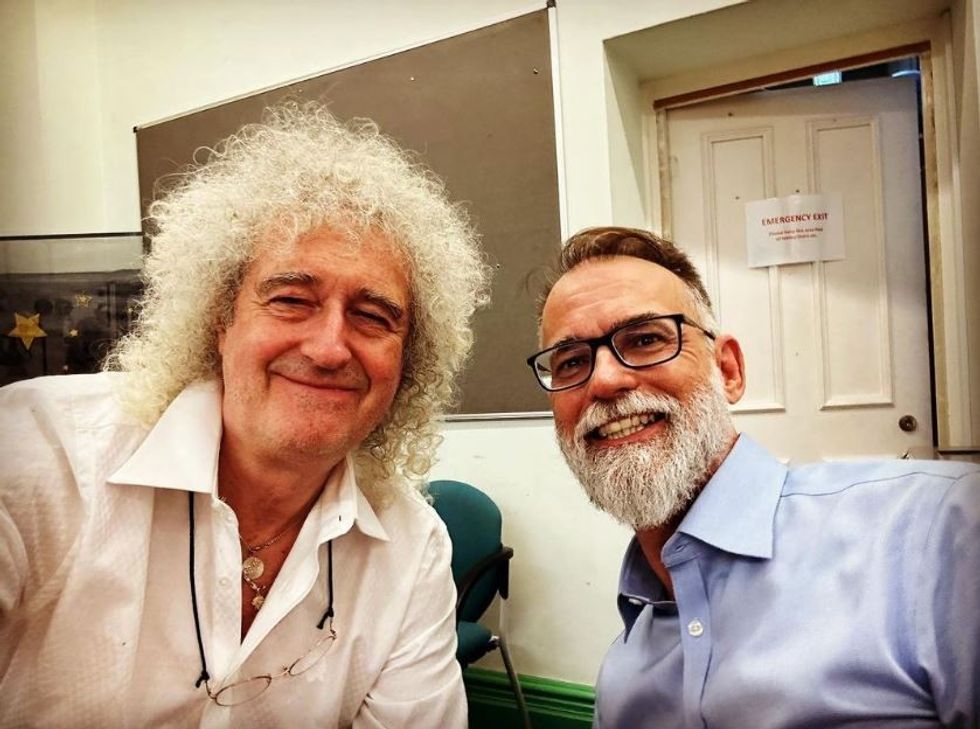 Brian May and Professor Dante Lauretta