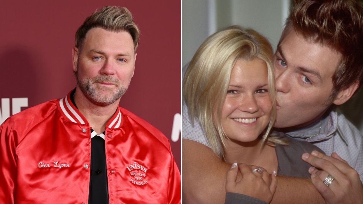 Brian McFadden makes savage joke about ex-wife Kerry Katona despite insisting 'we are friends now'
