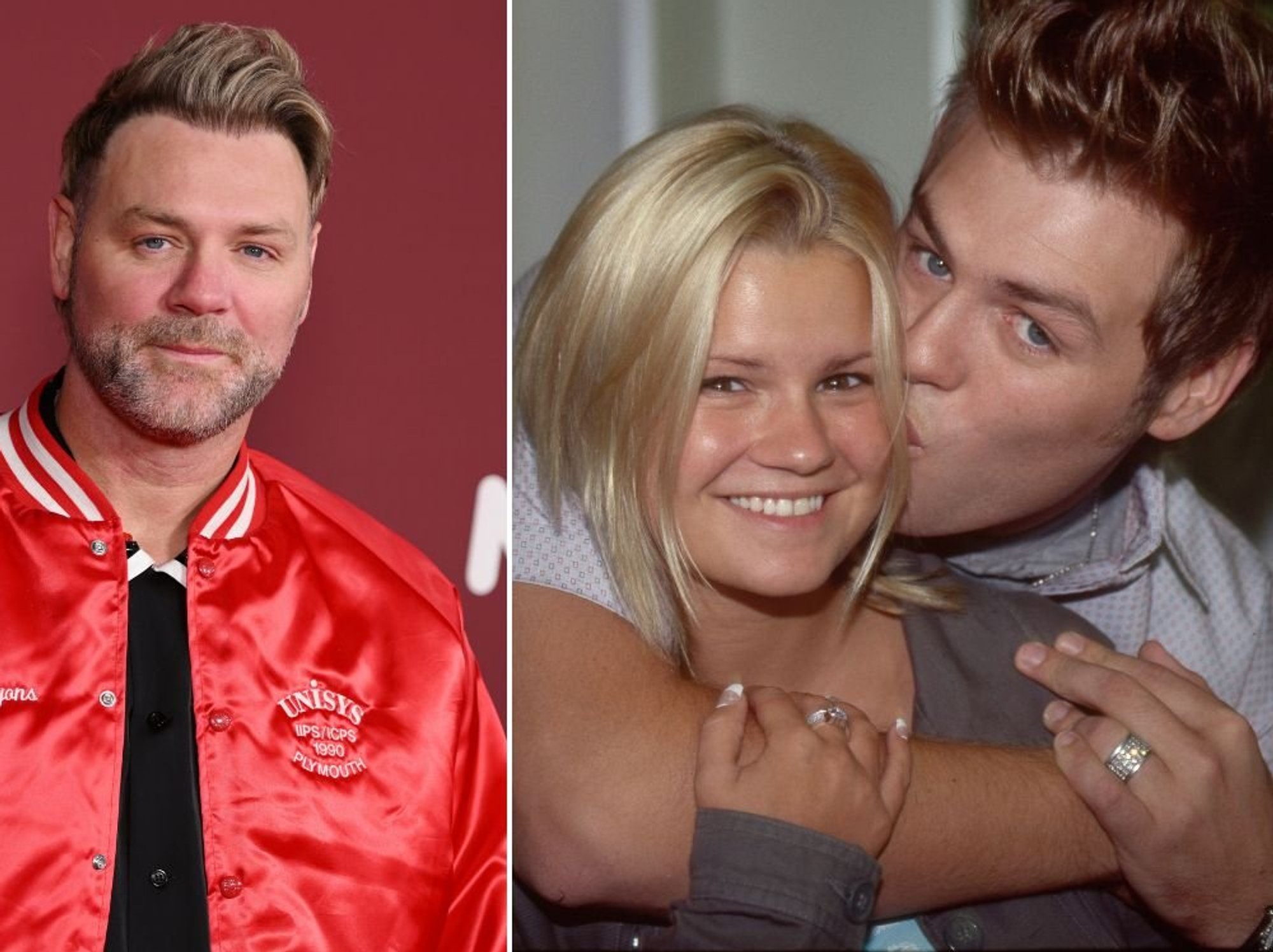 Brian McFadden makes savage joke about ex-wife Kerry Katona despite insisting 'we are friends now'