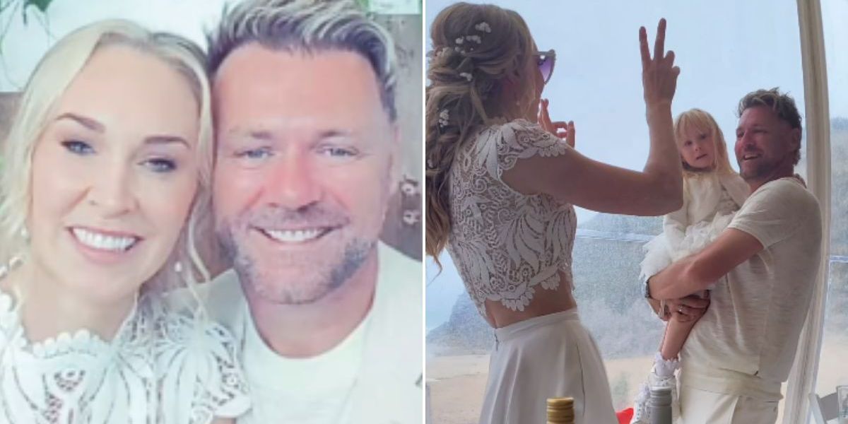 Brian McFadden, 45, marries for third time as Westlife star shares first snaps from Cornwall beach wedding Brian McFadden, 45, marries for third time as Westlife star shares first snaps from Cornwall beach wedding