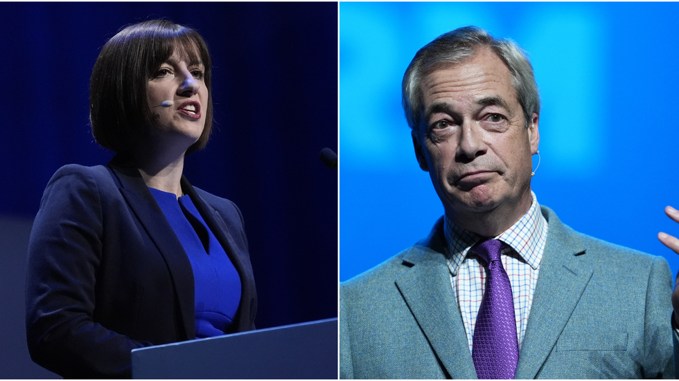 Bridget Phillipson and Nigel Farage
