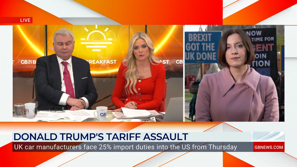 Bridget Phillipson, Ellie Costello and Eamonn Holmes