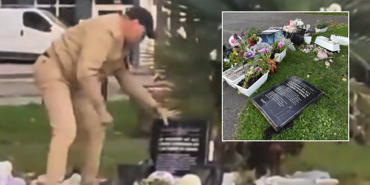 NextImg:Man filmed destroying Jewish memorial in Brighton in 'hate crime' on October 7 anniversary