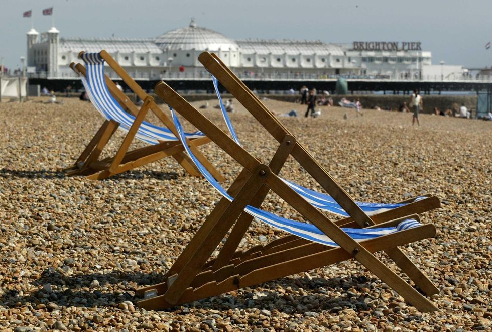 Brighton beach England