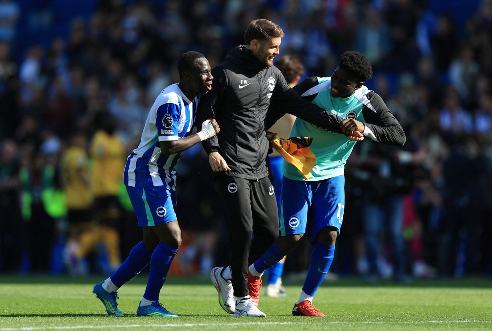 Brighton manager Fabian Hurzeler signed a new deal this week and celebrated with a win that took them into seventh