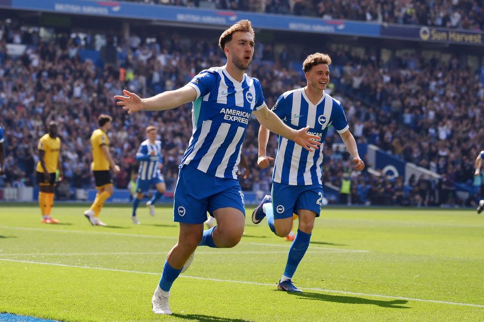 Brighton raced into a two-goal lead within four minutes against Wolves