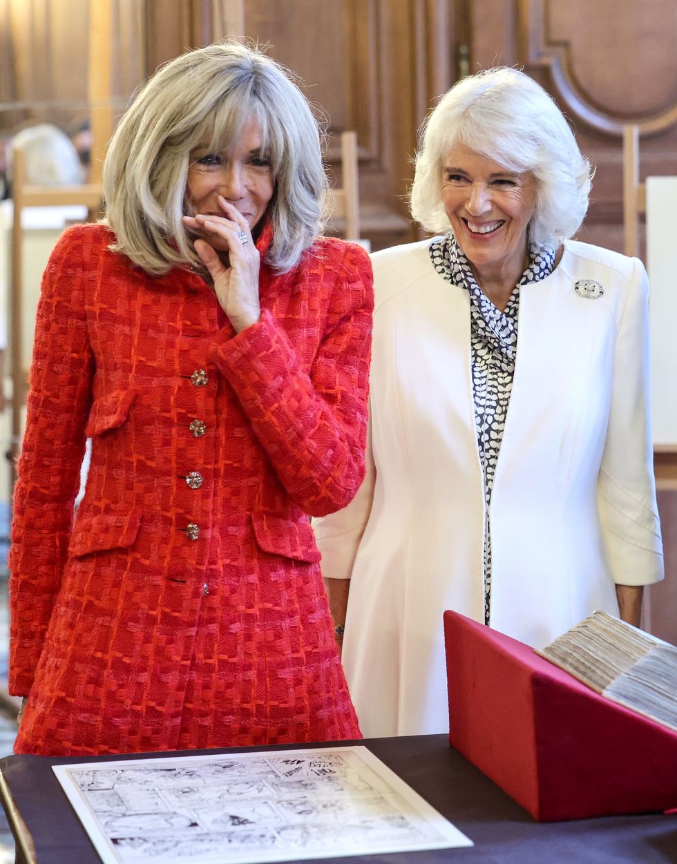 Brigitte Macron and Queen Camilla