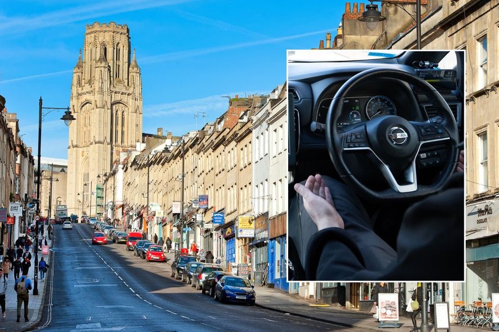 Bristol city centre and a self-driving car trial
