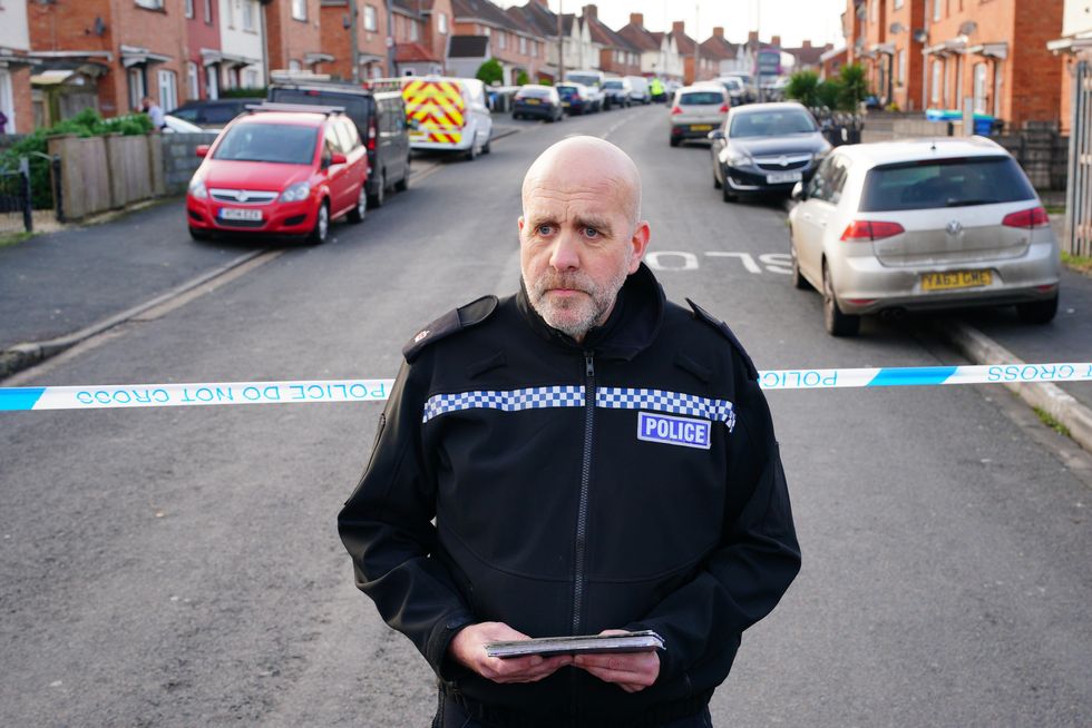 Bristol Commander Supt Mark Runacres speaks to the media at the scene in south Bristol where two teenage boys, aged 15 and 16, died