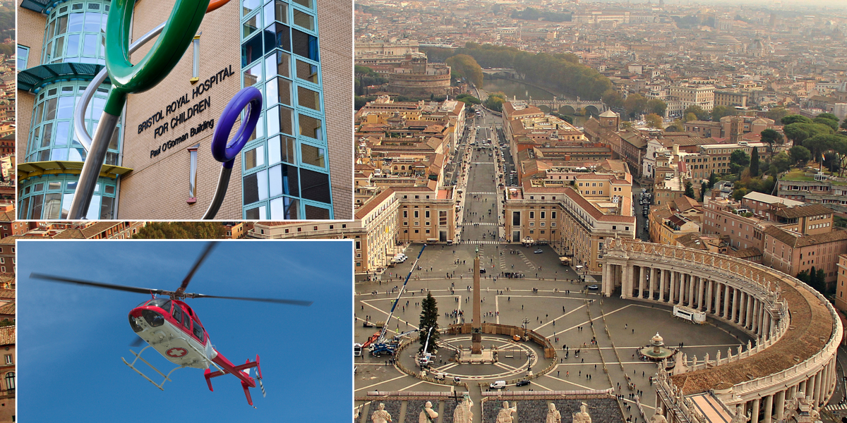 NextImg:Baby airlifted to Vatican hospital in military jet after NHS refused to operate as he was 'too ill'