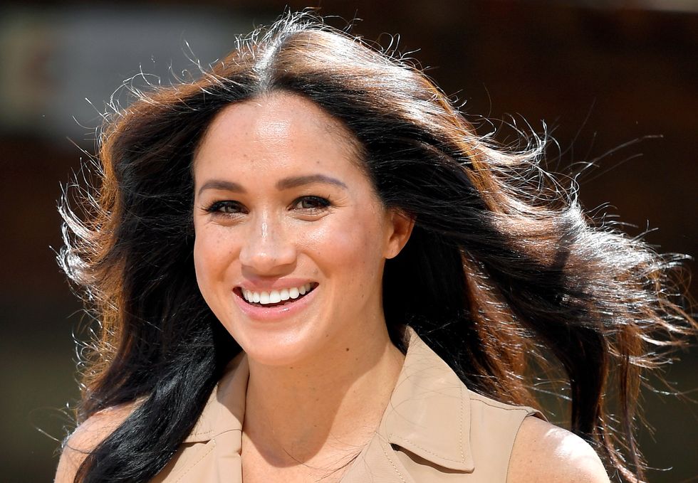 Britain's Meghan Markle, Duchess of Sussex, arrives to meet academics and students during a roundtable discussion on female access to higher education with the Association of Commonwealth Universities, at the University of Johannesburg, Johannesburg, South Africa, October 1, 2019. REUTERS/Toby Melville/File Photo