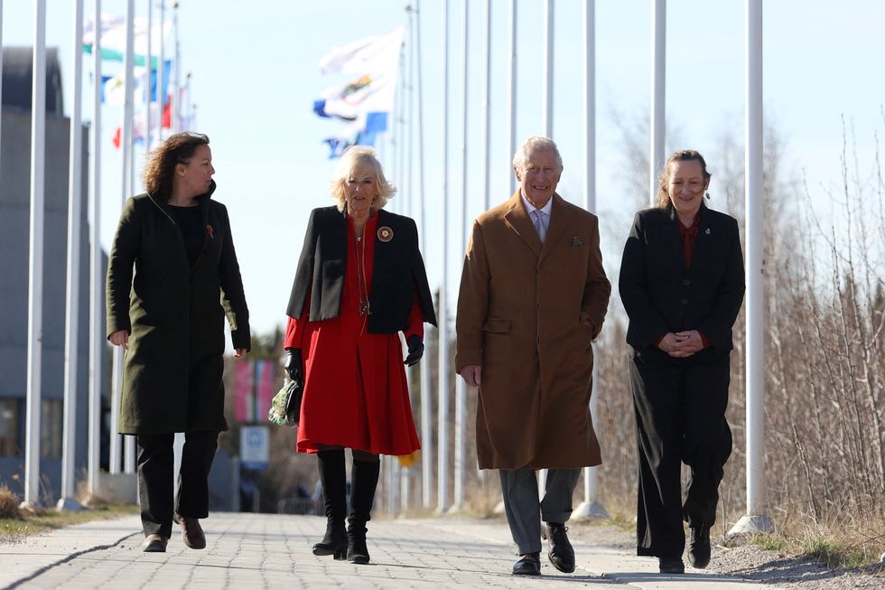 Britain's Prince Charles and Camilla, Duchess of Cornwall visit the Prince of Wales Northern Heritage Centre, on the final day of their Canadian 2022 Royal Tour in Yellowknife, Northwest Territories, Canada May 19, 2022. REUTERS/Carlos Osorio