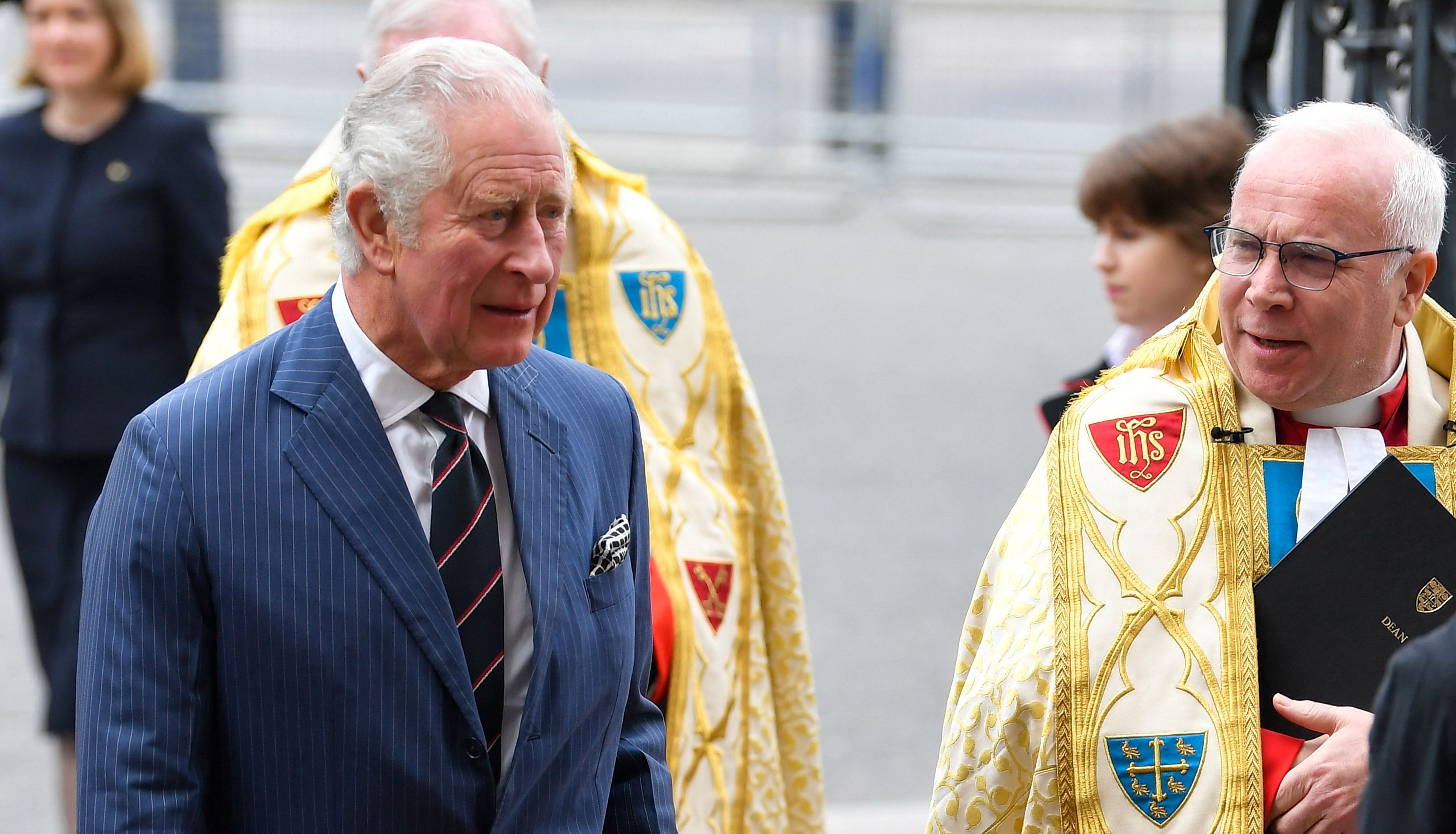 Britain's Prince Charles arrives at a service of thanksgiving for late Prince Philip, Duke of Edinburgh, at Westminster Abbey in London, Britain, March 29, 2022. REUTERS/Toby Melville