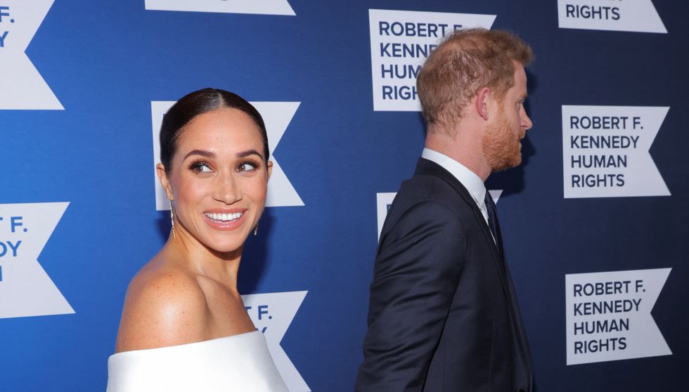Britain's Prince Harry, Duke of Sussex and Meghan, Duchess of Sussex, attend the 2022 Robert F. Kennedy Human Rights Ripple of Hope Award Gala in New York City, U.S., December 6, 2022. REUTERS/Andrew Kelly