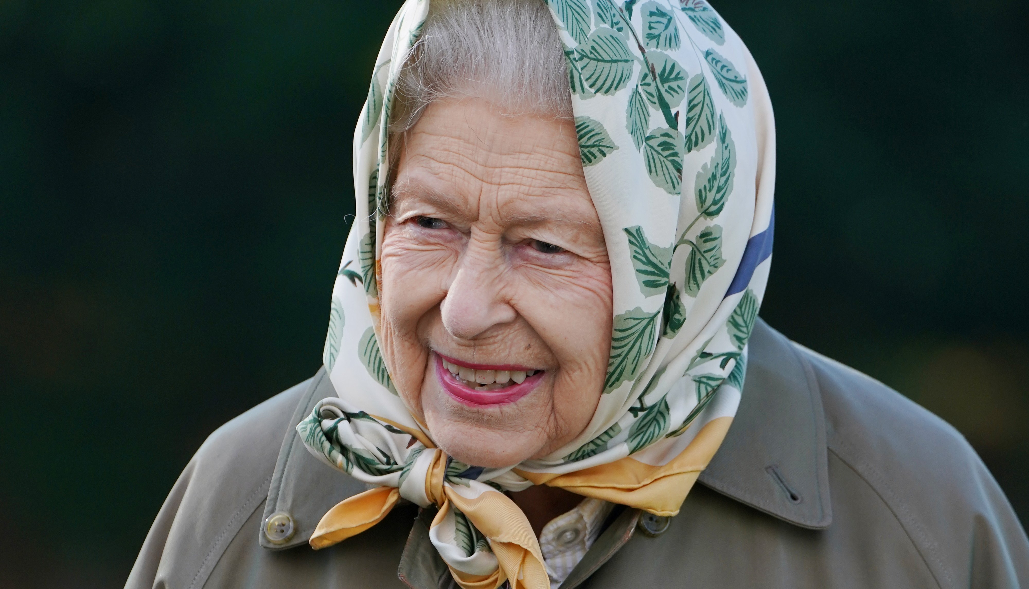 Britain's Queen Elizabeth II visits the Balmoral Cricket Pavilion, where she and Prince Charles marked the start of the official planting season for the Queen's Green Canopy at the Balmoral Estate, Scotlan